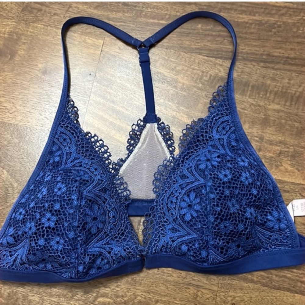Lace Bralette in Navy Blue